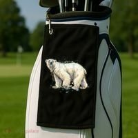 Abstract Polar Bear From A Splash Golf Towel thumb 2