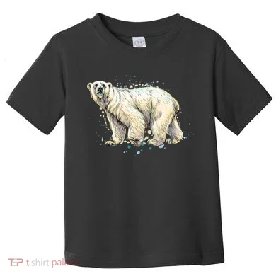 Abstract Polar Bear From A Splash Toddler T-Shirt