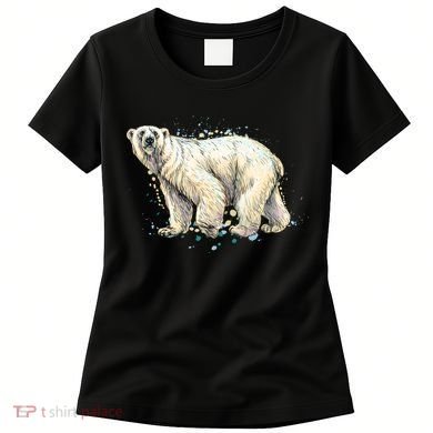 Abstract Polar Bear From A Splash Women's T-Shirt
