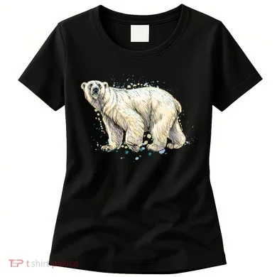 Abstract Polar Bear From A Splash Women's T-Shirt