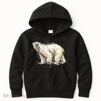 Abstract Polar Bear From A Splash Kids Hoodie thumb 0