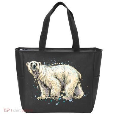 Abstract Polar Bear From A Splash Tote Bag