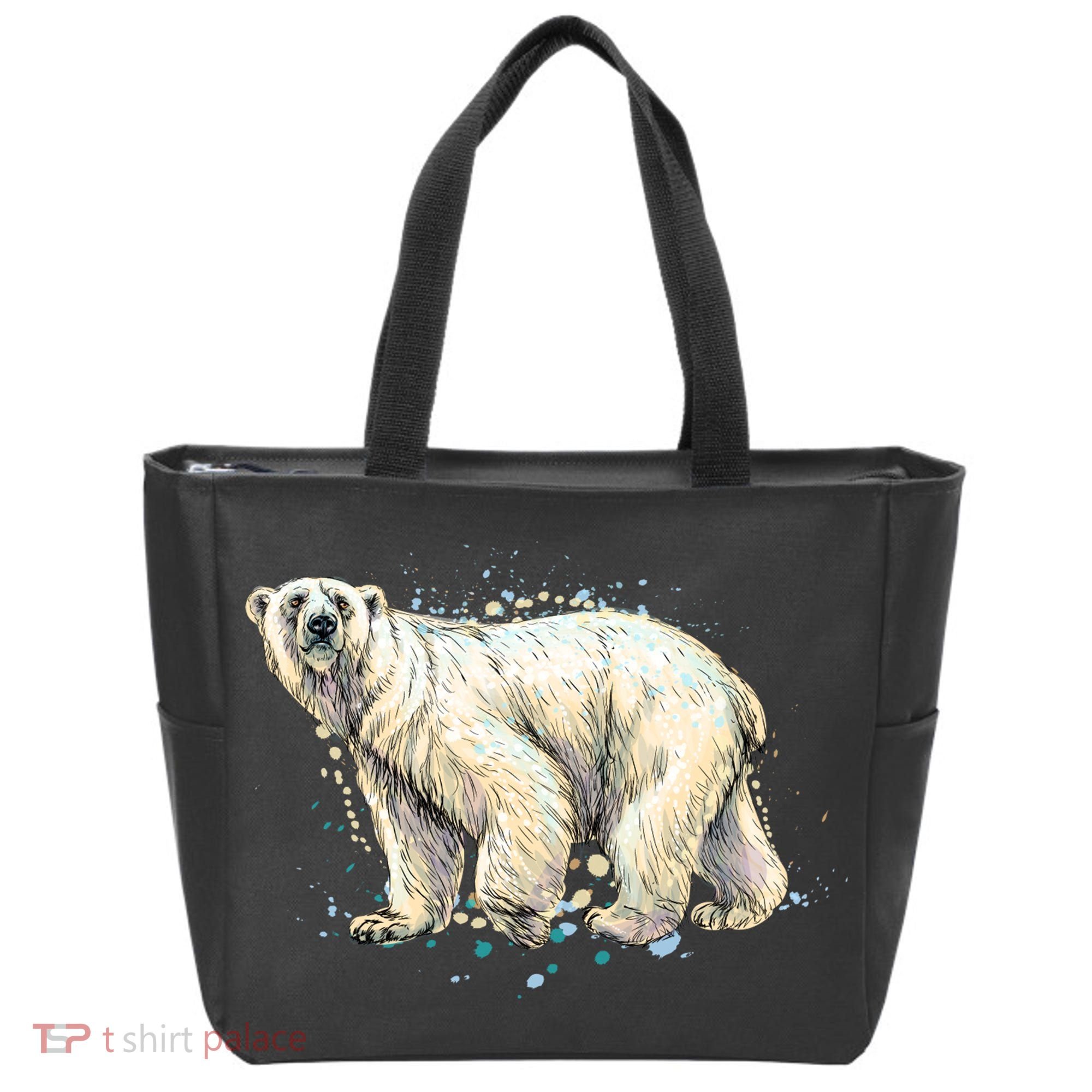 Abstract Polar Bear From A Splash Tote Bag