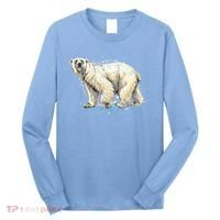 Abstract Polar Bear From A Splash Long Sleeve Shirt thumb 0