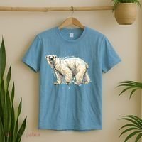 Abstract Polar Bear From A Splash T-Shirt thumb 2