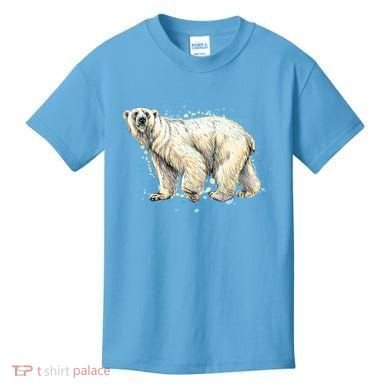 Abstract Polar Bear From A Splash Kids T-Shirt