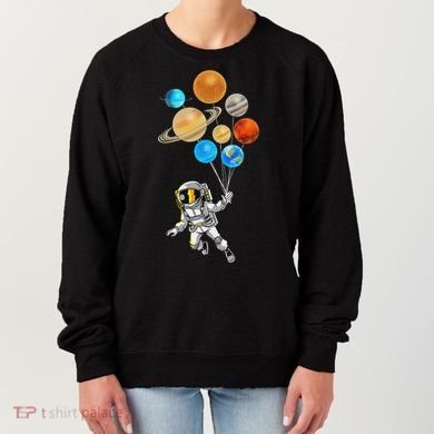 Astronaut Planet Balloons Super Gift For Space Space Women's Sweatshirt