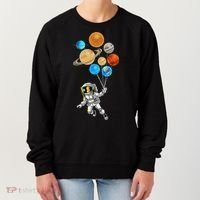 Astronaut Planet Balloons Super Gift For Space Space Women's Sweatshirt thumb 0