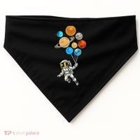 Astronaut Planet Balloons Super Gift For Space Space USA-Made Doggie Bandana thumb 0