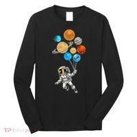 Astronaut Planet Balloons Super Gift For Space Space Long Sleeve Shirt thumb 0