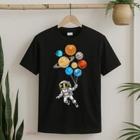 Astronaut Planet Balloons Super Gift For Space Space T-Shirt thumb 2