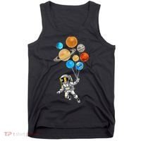 Astronaut Planet Balloons Super Gift For Space Space Tank Top thumb 0