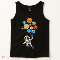 Astronaut Planet Balloons Super Gift For Space Space Tank Top thumb 2
