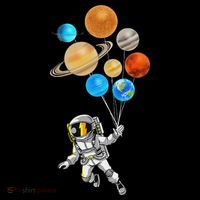 Astronaut Planet Balloons Super Gift For Space Space Tank Top thumb 6
