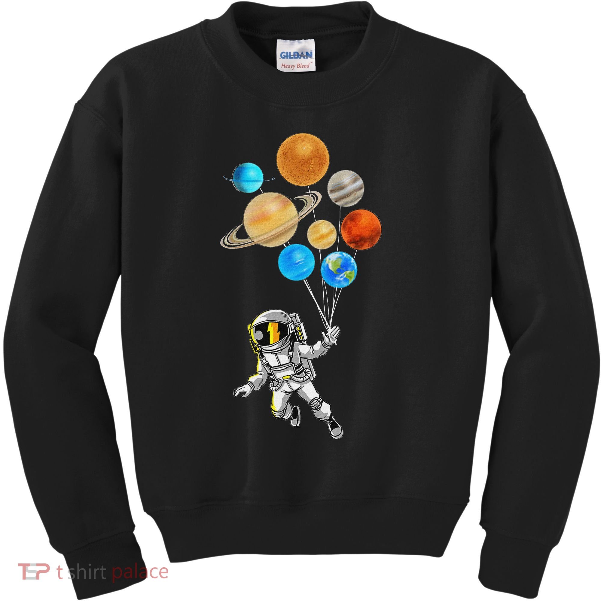 Astronaut Planet Balloons Super Gift For Space Space Kids Sweatshirt