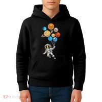 Astronaut Planet Balloons Super Gift For Space Space Kids Hoodie thumb 4