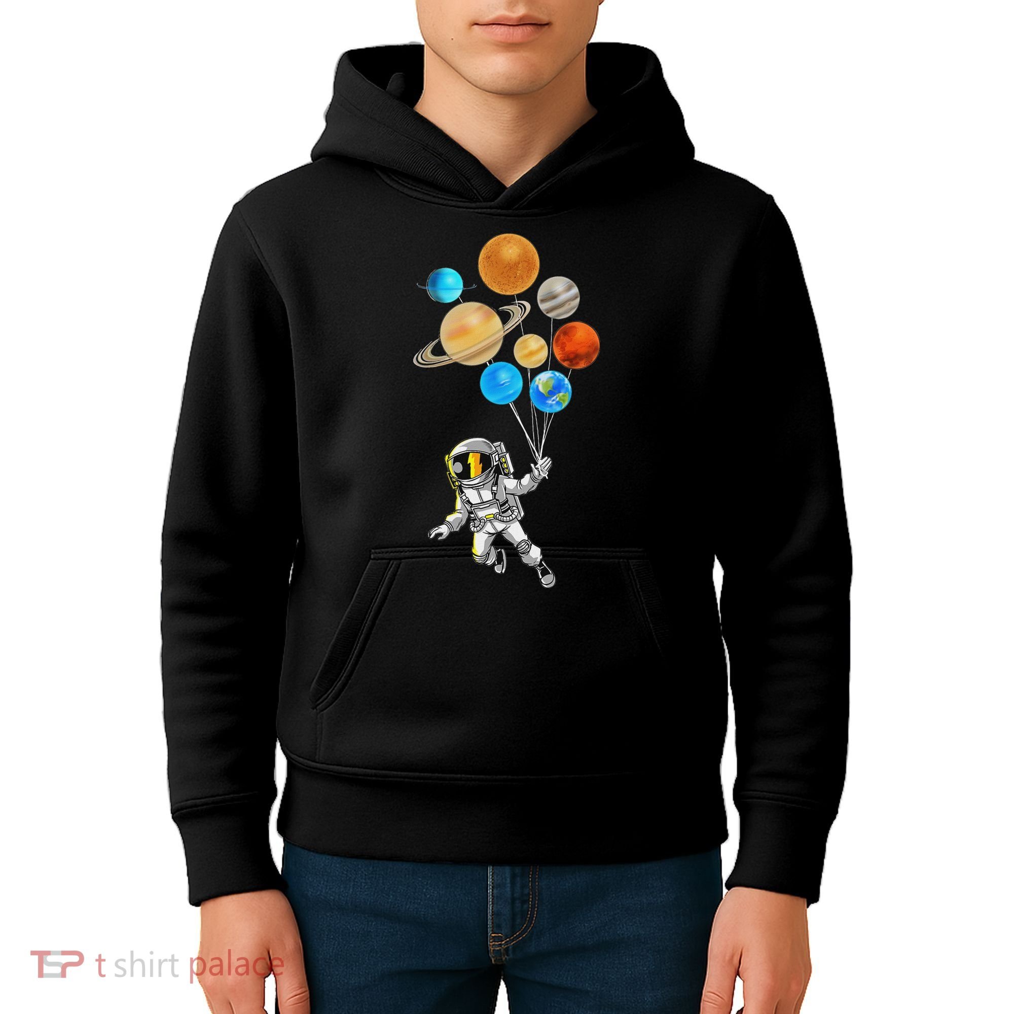 Astronaut Planet Balloons Super Gift For Space Space Kids Hoodie
