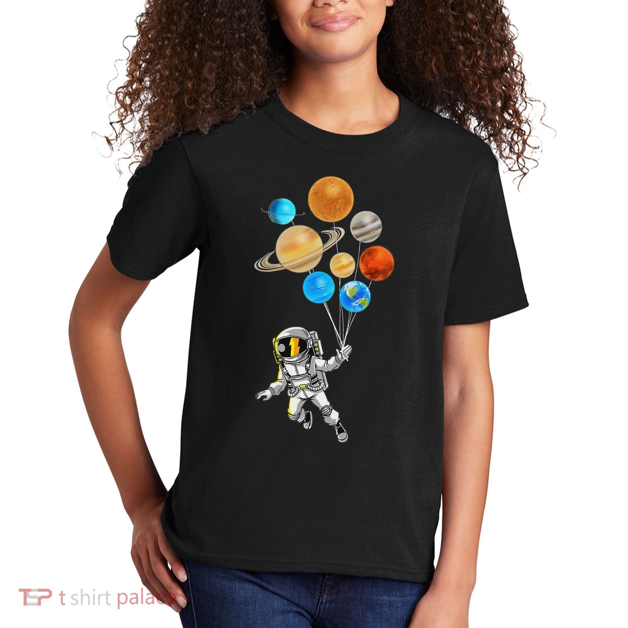 Astronaut Planet Balloons Super Gift For Space Space Kids T-Shirt