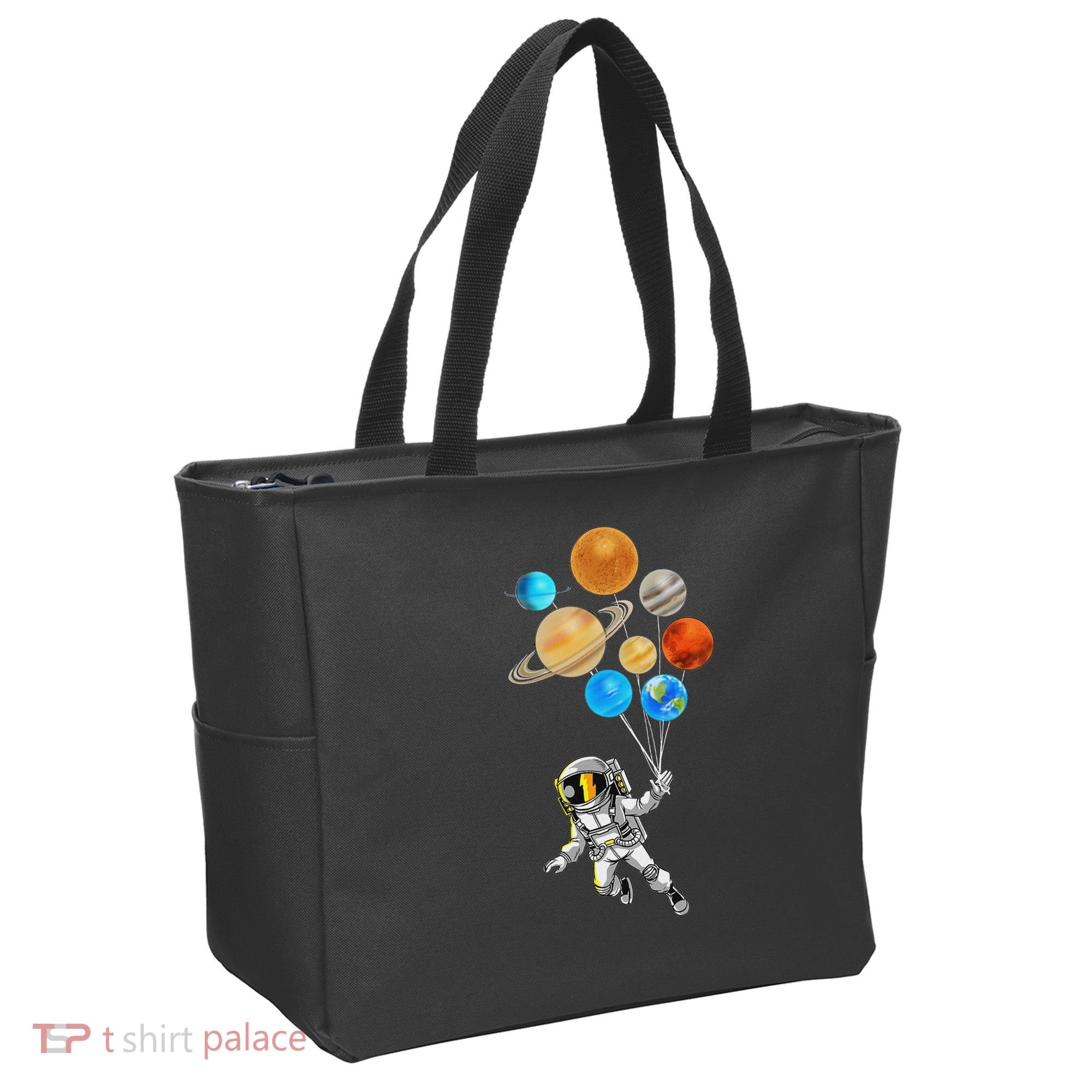 Astronaut Planet Balloons Super Gift For Space Space Tote Bag