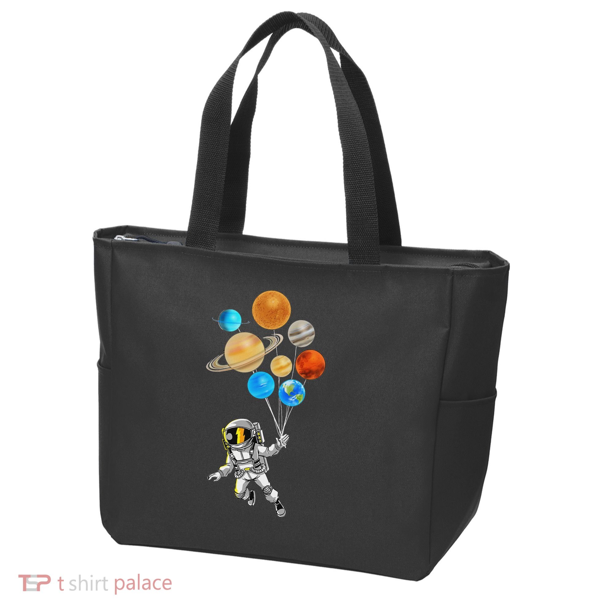 Astronaut Planet Balloons Super Gift For Space Space Tote Bag