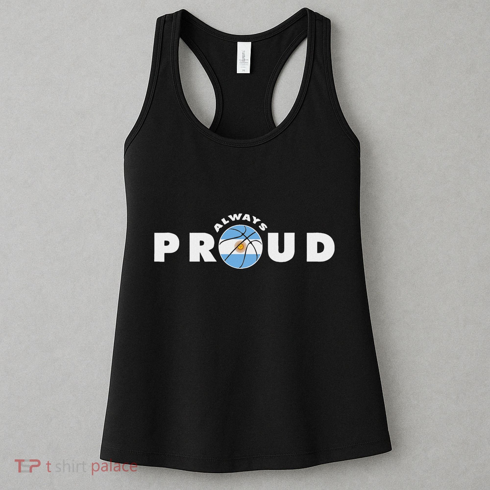 Always Proud Bandera Argentina Flag Basketball Fan Lover Women's Tank Top