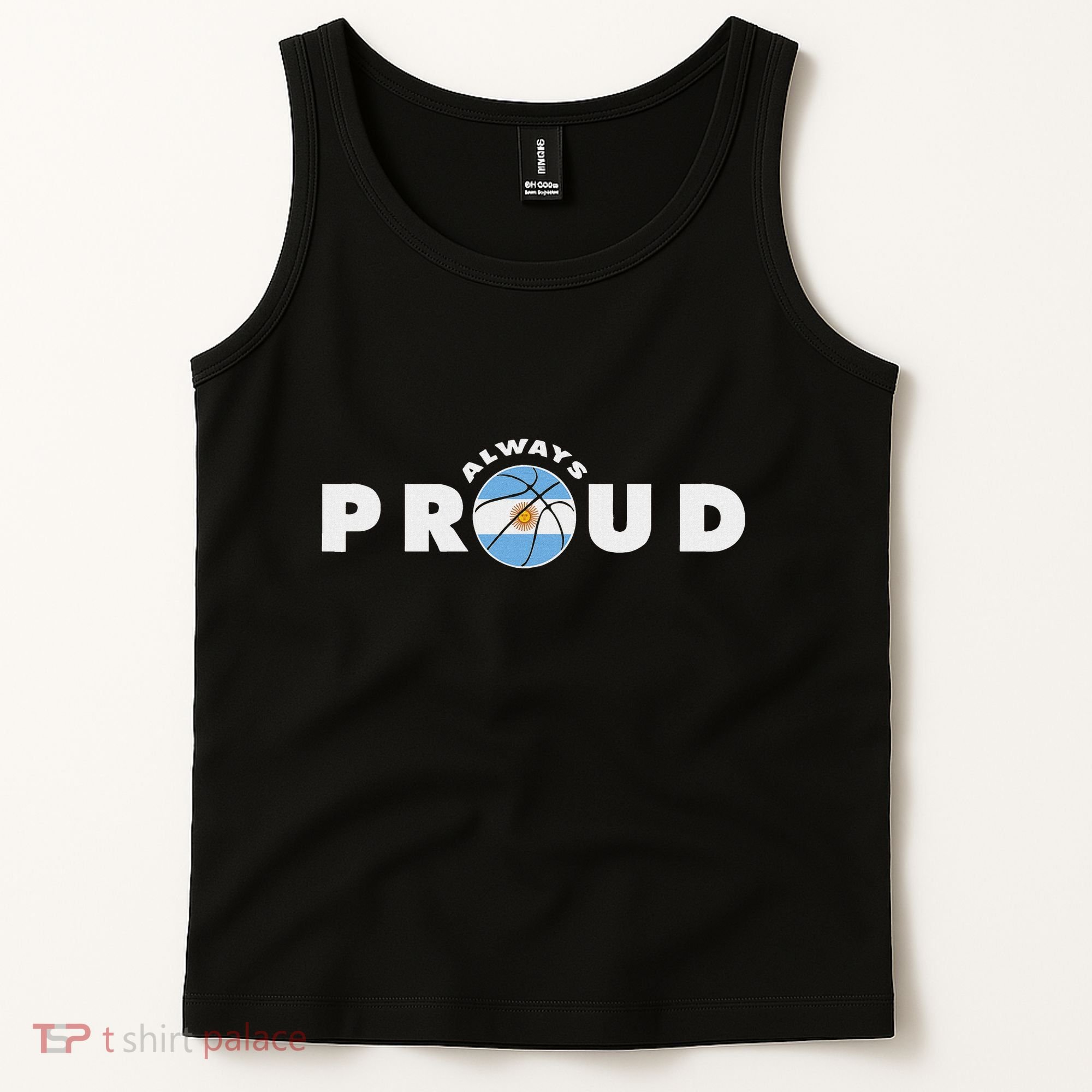Always Proud Bandera Argentina Flag Basketball Fan Lover Tank Top