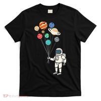 Astronaut Planets Balloons Funny Solar Space Birthday Party T-Shirt thumb 0
