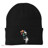 Astronaut Planets Balloons Funny Solar Space Birthday Party Beanie thumb 0