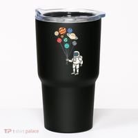Astronaut Planets Balloons Funny Solar Space Birthday Party Tumbler thumb 0
