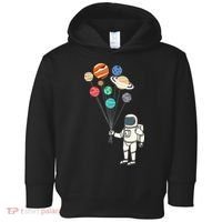 Astronaut Planets Balloons Funny Solar Space Birthday Party Toddler Hoodie thumb 0