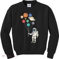 Astronaut Planets Balloons Funny Solar Space Birthday Party Kids Sweatshirt thumb 0