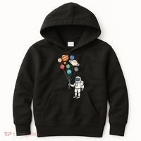 Astronaut Planets Balloons Funny Solar Space Birthday Party Kids Hoodie thumb 0
