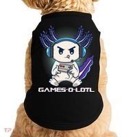 Axolotl Playing Console Video Games Gamesolotl Gaming Doggie Tank thumb 0