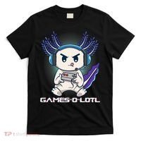 Axolotl Playing Console Video Games Gamesolotl Gaming T-Shirt thumb 0