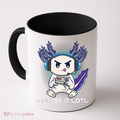 Axolotl Playing Console Video Games Gamesolotl Gaming Coffee Mug