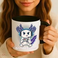 Axolotl Playing Console Video Games Gamesolotl Gaming Coffee Mug thumb 3
