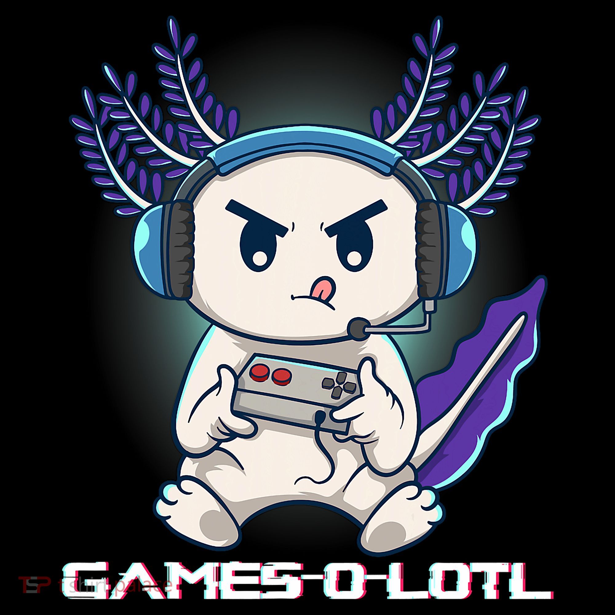 Axolotl Playing Console Video Games Gamesolotl Gaming Coaster