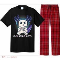 Axolotl Playing Console Video Games Gamesolotl Gaming Pajama Set thumb 0