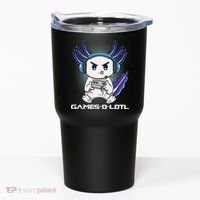 Axolotl Playing Console Video Games Gamesolotl Gaming Tumbler thumb 0