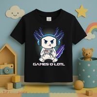 Axolotl Playing Console Video Games Gamesolotl Gaming Toddler T-Shirt thumb 3