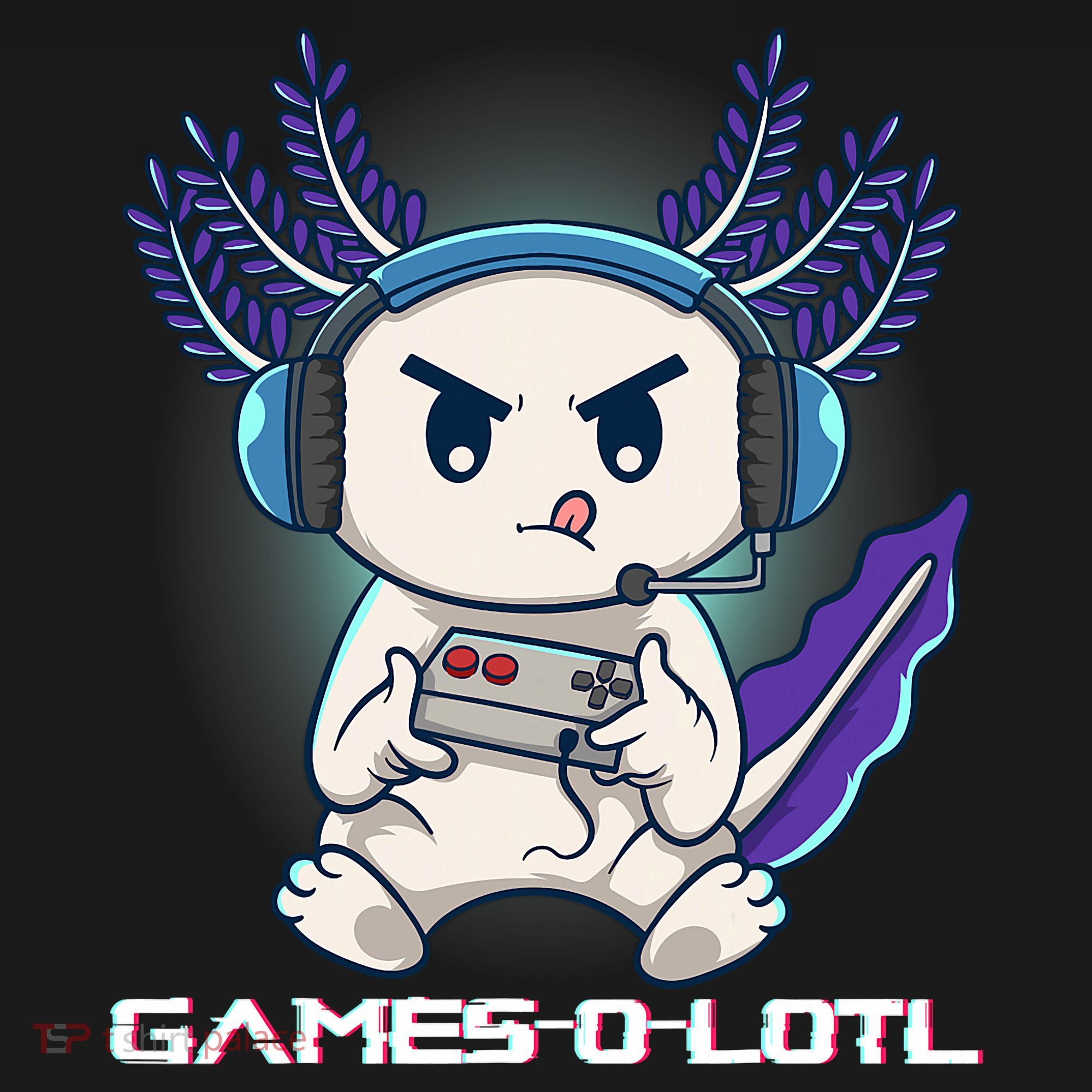 Axolotl Playing Console Video Games Gamesolotl Gaming Toddler T-Shirt