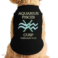 Aquarius Pisces Cusp Zodiac Horoscope Doggie Tank thumb 0