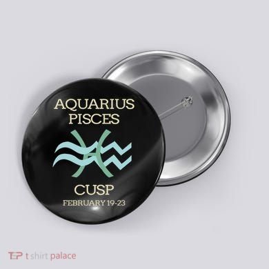 Aquarius Pisces Cusp Zodiac Horoscope Button