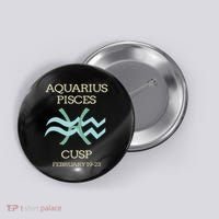 Aquarius Pisces Cusp Zodiac Horoscope Button thumb 0
