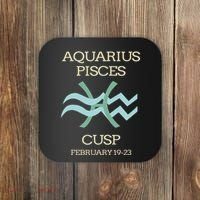 Aquarius Pisces Cusp Zodiac Horoscope Coaster thumb 0
