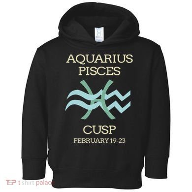 Aquarius Pisces Cusp Zodiac Horoscope Toddler Hoodie