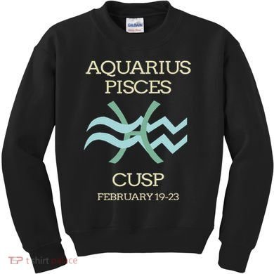Aquarius Pisces Cusp Zodiac Horoscope Kids Sweatshirt