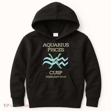 Aquarius Pisces Cusp Zodiac Horoscope Kids Hoodie