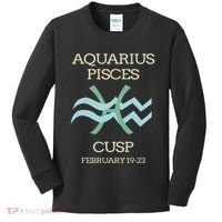 Aquarius Pisces Cusp Zodiac Horoscope Kids Long Sleeve Shirt thumb 0