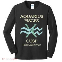 Aquarius Pisces Cusp Zodiac Horoscope Kids Long Sleeve Shirt thumb 0